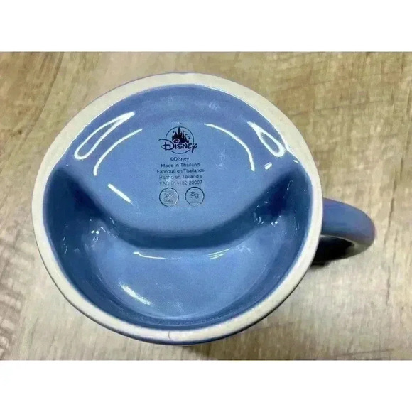 Disney Parks Lilo & Stitch Coffee Mug Cup Blue Ceramic Sculpted Open Mouthed - Picture 7 of 8